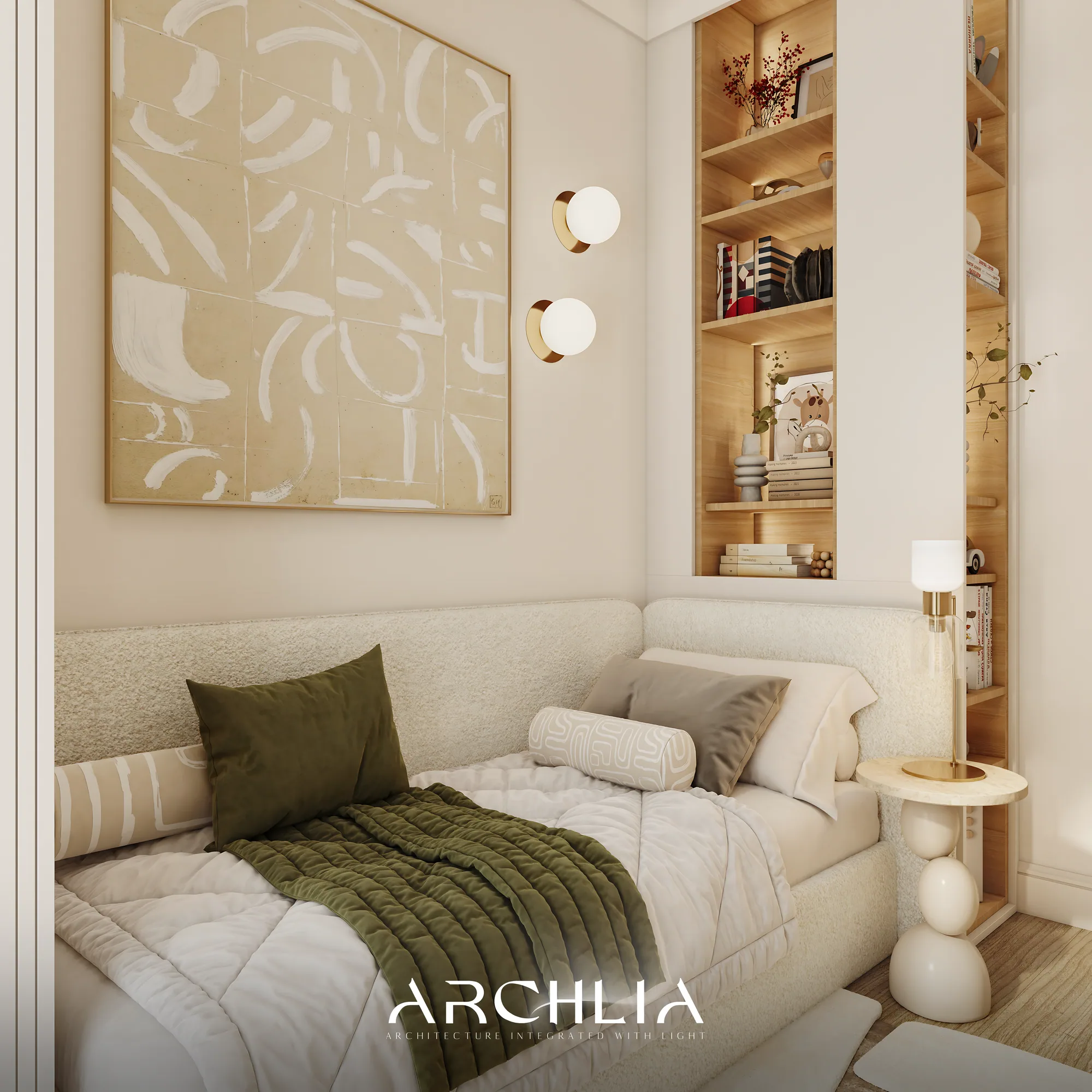 What colour makes a small room look bigger?